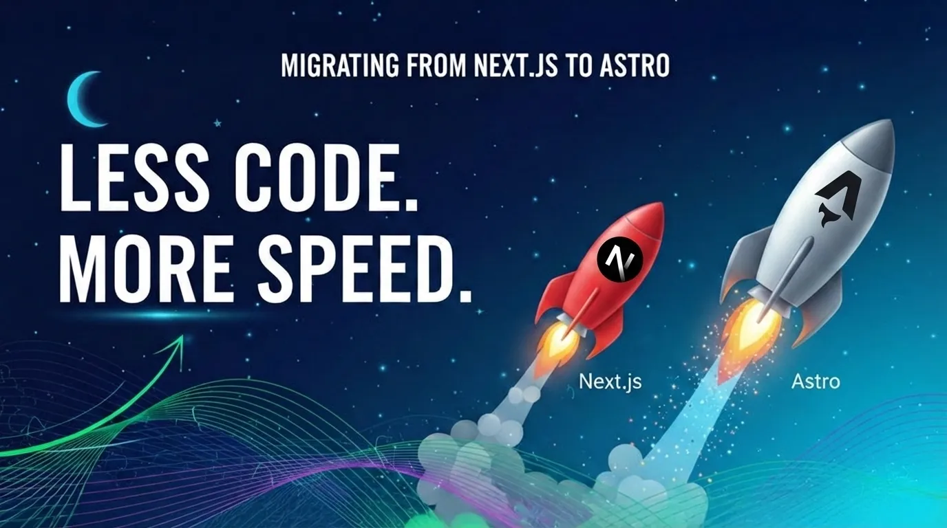 Migrating from Next.js to Astro: Less Code, More Speed